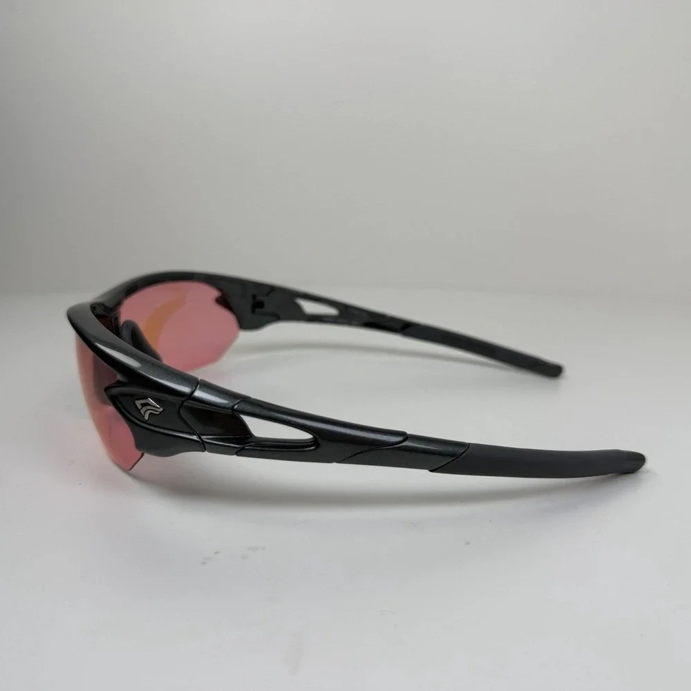 Torege TR002 Clock Stoppers Cycling Sunglasses Black Pink Orange Mirror Lens Pro